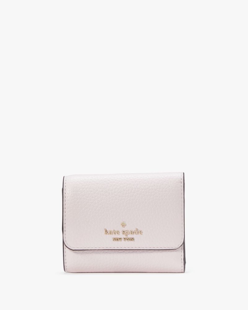 Kate Spade,レナ スモール トリフォールド ウォレット,財布小物,シマーピンク