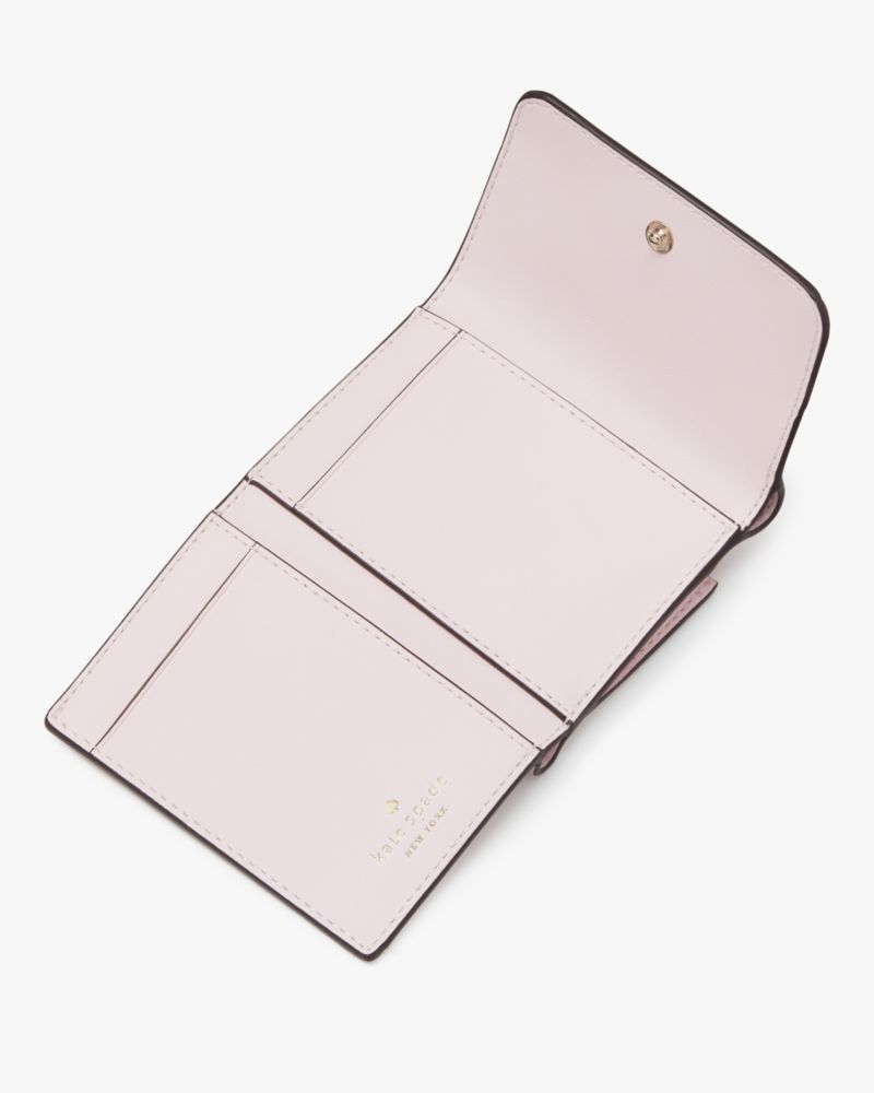 Kate Spade,レナ スモール トリフォールド ウォレット,財布小物,シマーピンク