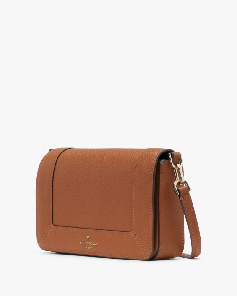 Kate Spade,Lena Mini Crossbody,Crossbody,Metal Material,Logo,Casual,Brown