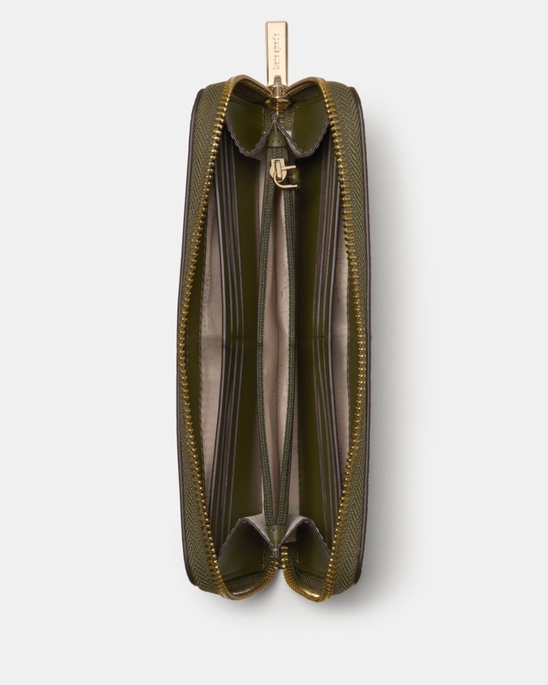 Kate Spade,Lena Large Continental Wallet,Continental,Logo,Metal,Casual,