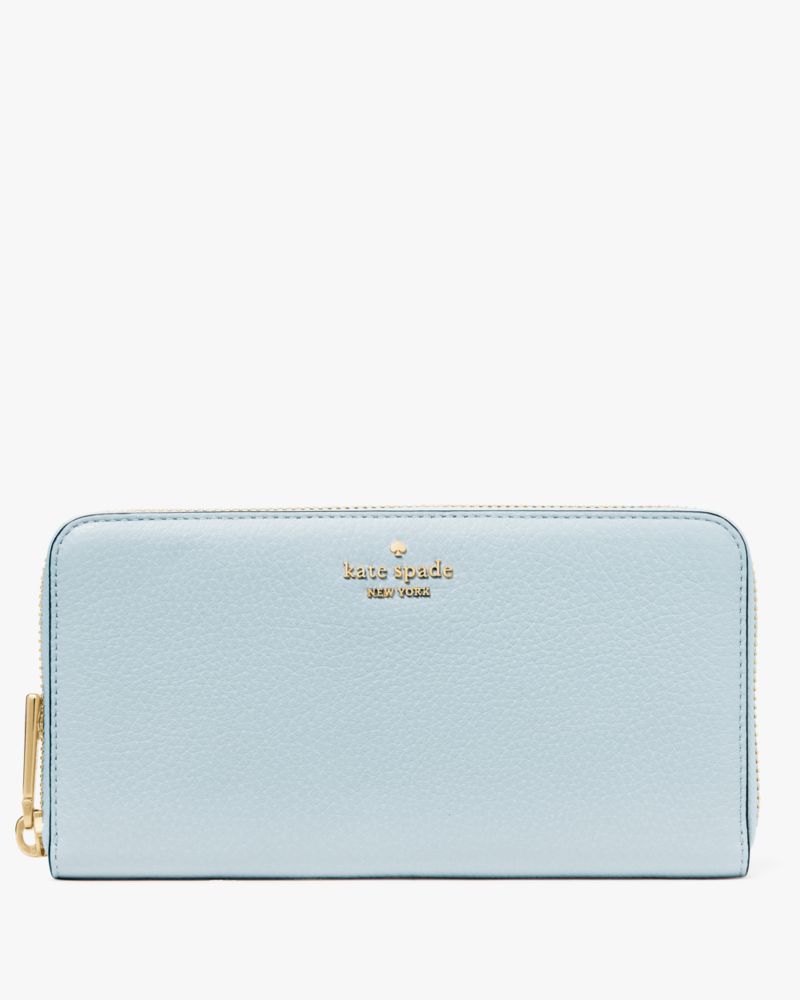 Kate Spade,Lena Large Continental Wallet,Continental,Metal,Logo,Casual,Blue