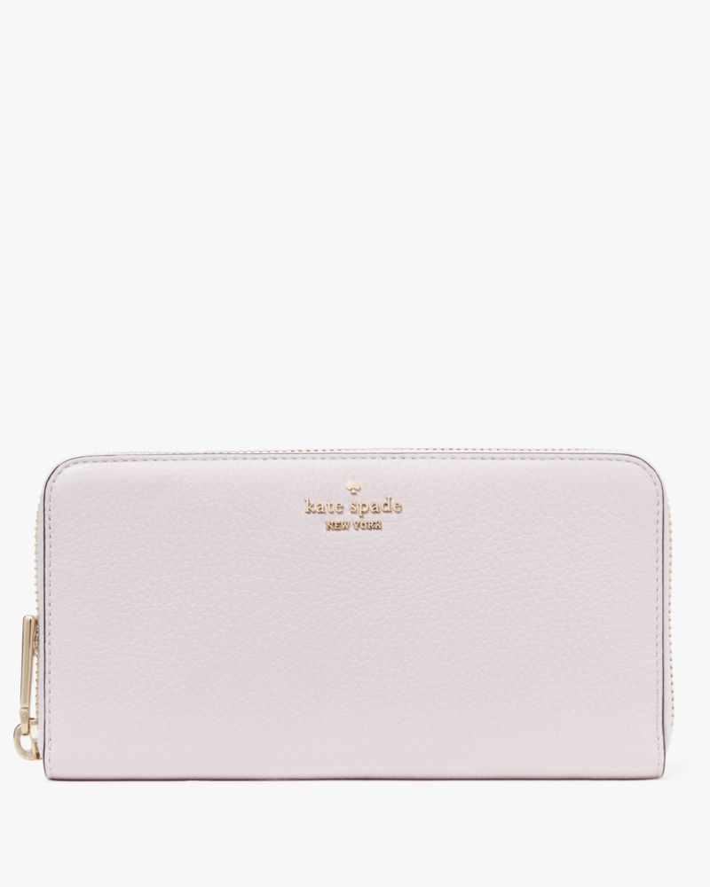 Kate Spade,Lena Large Continental Wallet,Continental,Metal,Logo,Casual,Cream