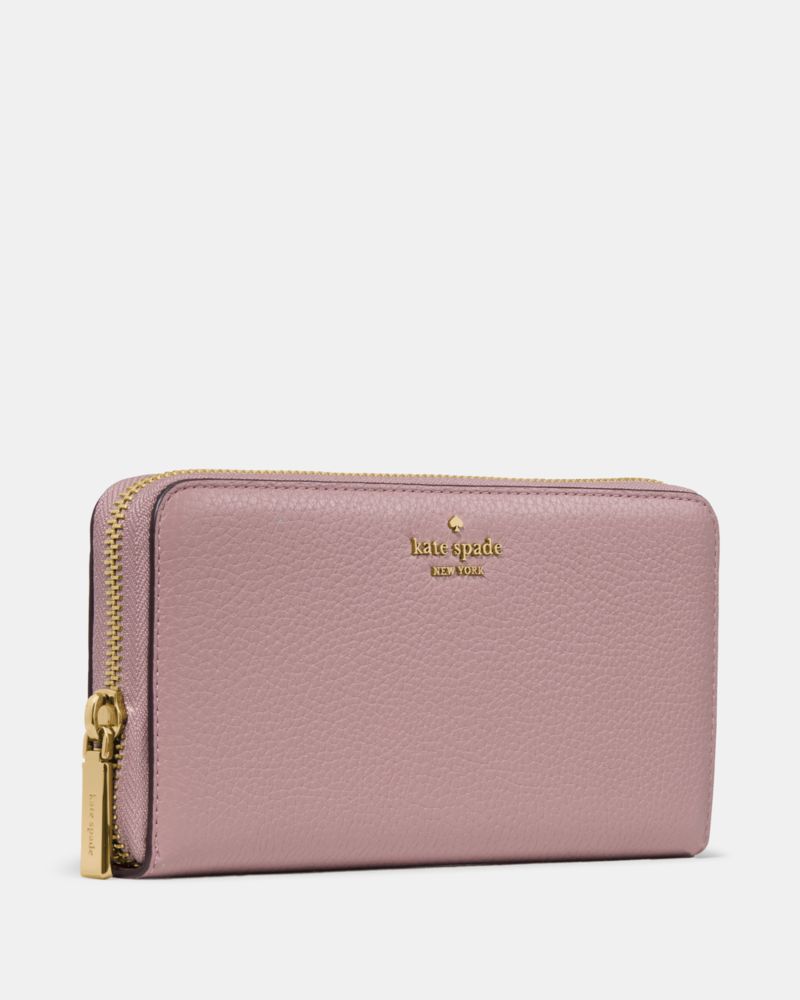 Kate Spade,Lena Large Continental Wallet,Continental,Logo,Metal,Casual,