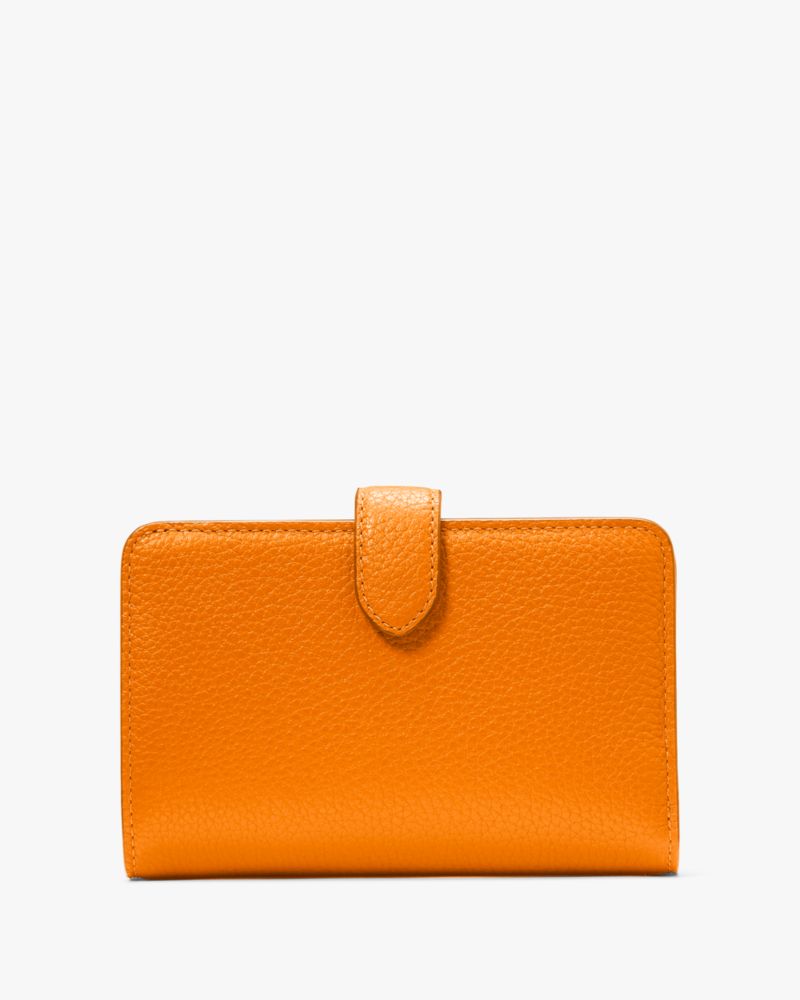 Kate Spade,レナ ミディアム コンパクト バイフォールド ウォレット,財布小物,オレンジジニア