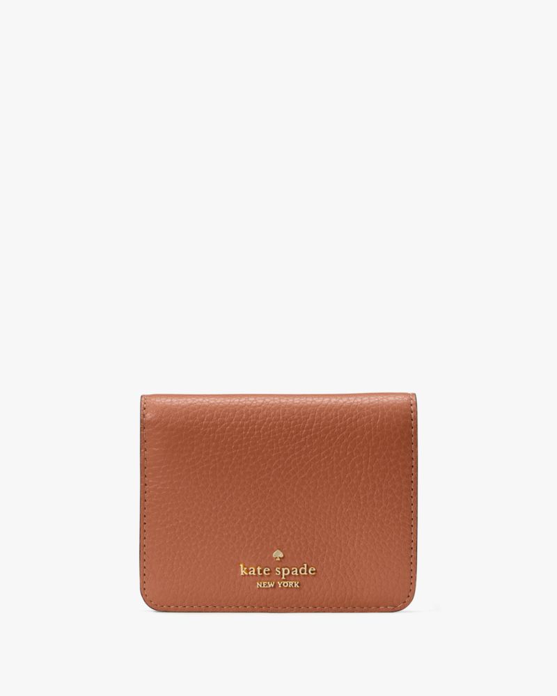 Kate Spade,Lena Small Bifold Wallet,Brown