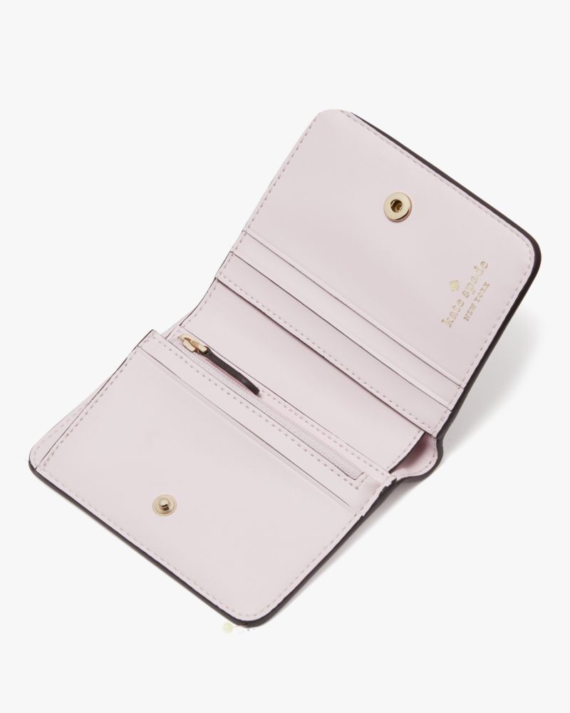 Kate Spade,Lena Small Bifold Wallet,Shimmer Pink