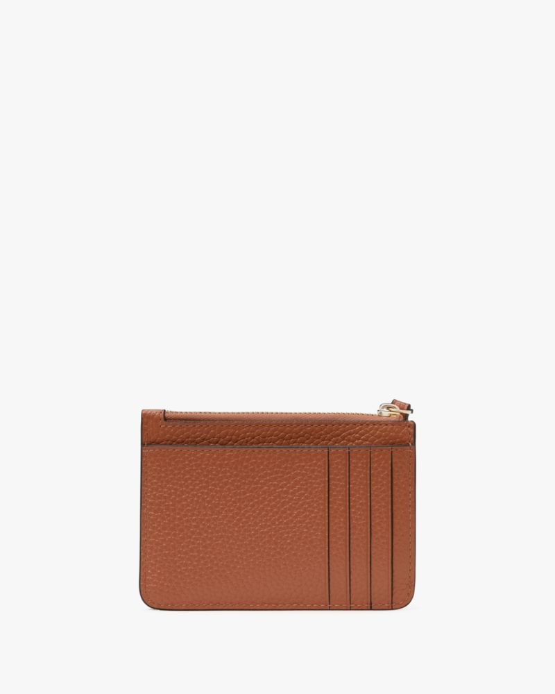 Kate Spade,Lena Small Wristlet,Wristlet,Metal,Logo,Casual,Brown