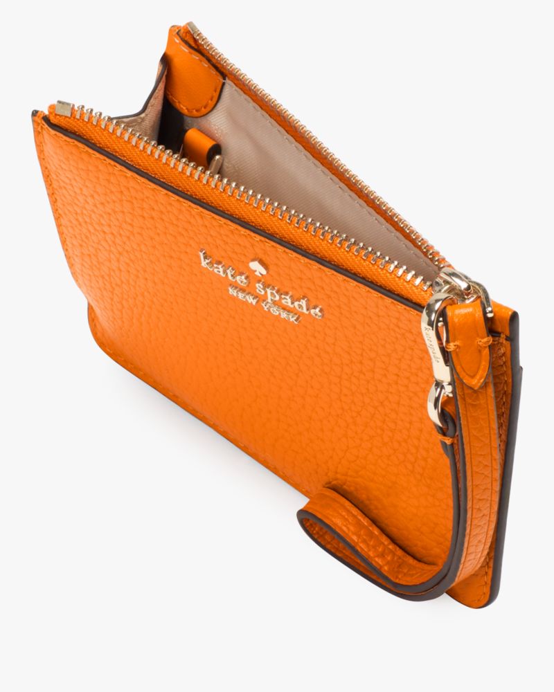 Kate Spade,レナ スモール カード ホルダー リスレット,財布小物,オレンジジニア