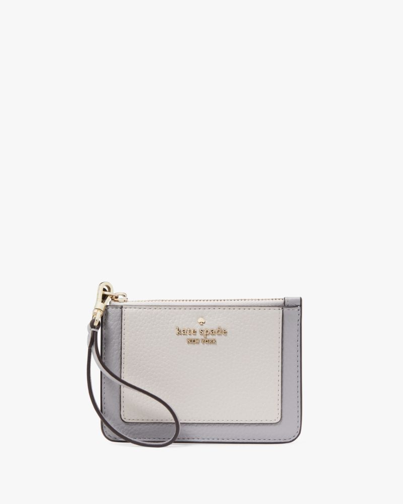 Kate Spade,レナ カラーブロック スモール カード ホルダー リスレット,財布小物,マウンテングレイマルチ