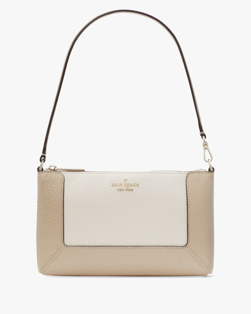 Kate Spade,Lena Colorblock Convertible Wristlet,Cream