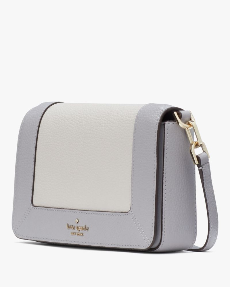 Kate Spade,Lena Colorblock Small Flap Crossbody,Mountain Grey Multi