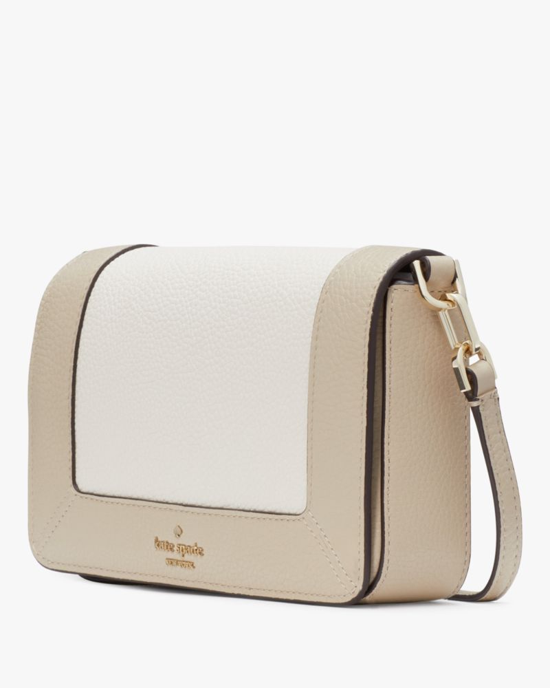 Kate Spade,Lena Colorblock Small Flap Crossbody,Light Sand Multi