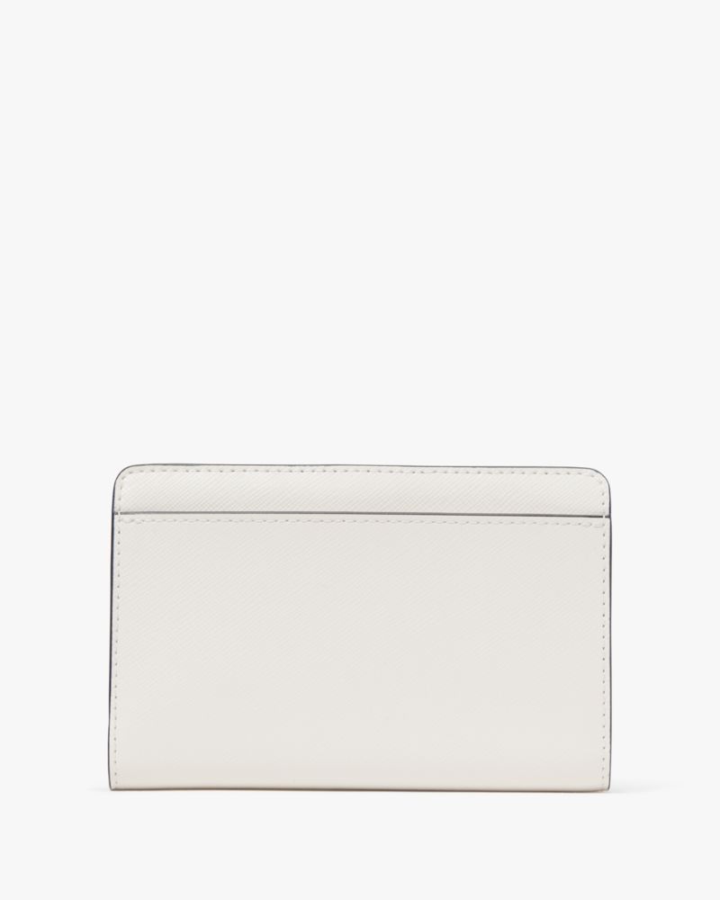 Kate Spade,Perfect Plume Medium Peacock Wallet,Cream