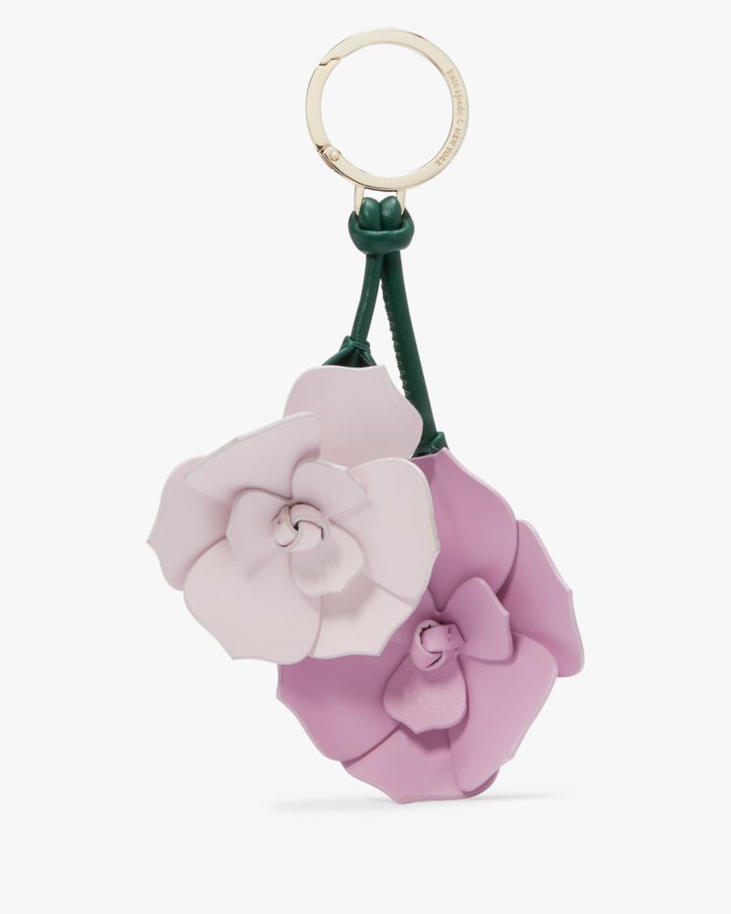 Kate Spade,Perfect Plume 3D Flower Keyfob,Multi