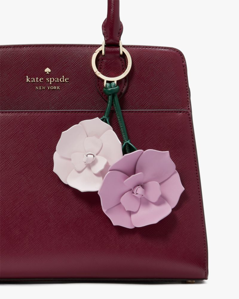 Kate Spade,Perfect Plume 3D Flower Keyfob,