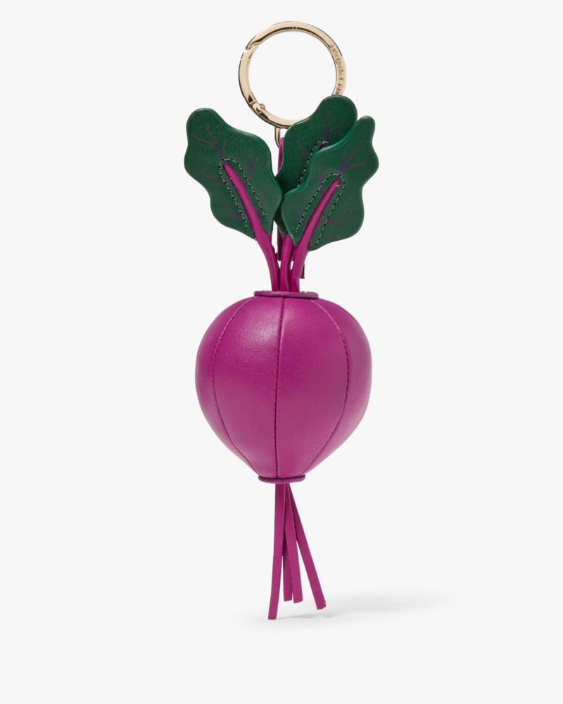 Kate Spade,Harvest Time 3D Beet Vegetable Keychain,