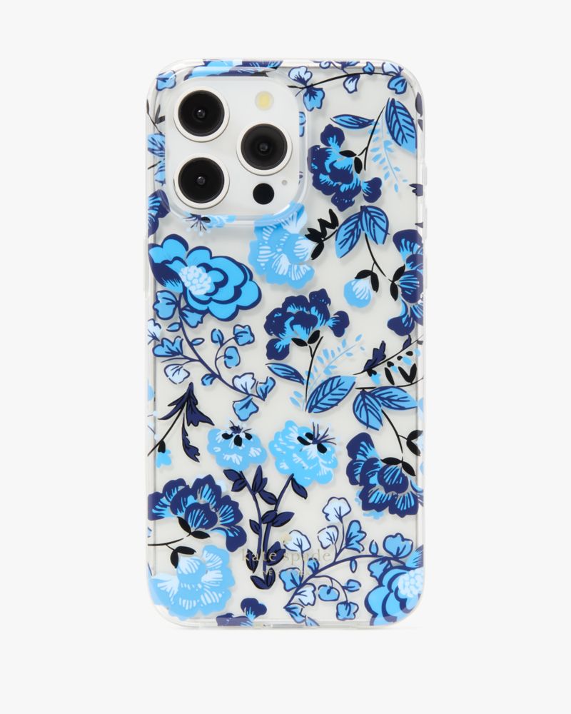 Kate Spade,Perfect Plume Vase Floral iPhone 15 Pro Max Case,Clear