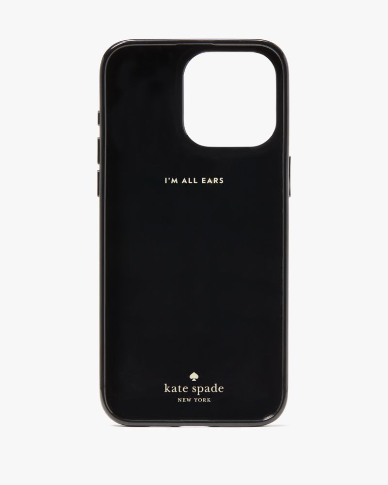 Kate Spade,Spotted Leopard Printed iPhone 15 Pro Max Case,