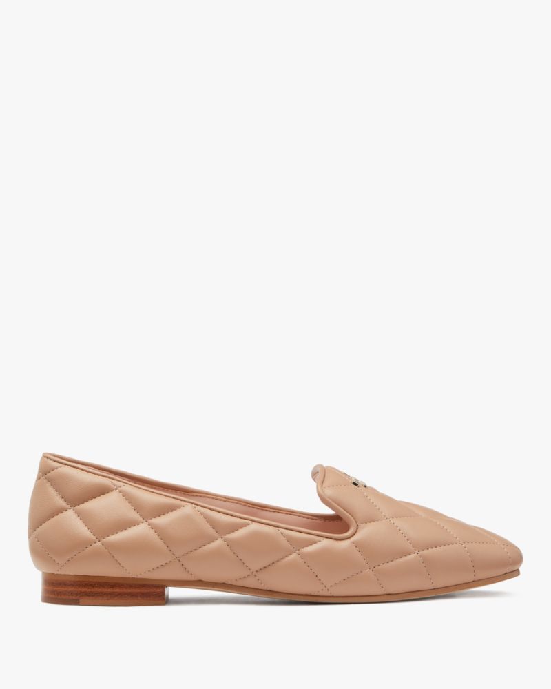 Kate Spade,Claudia Quilted Loafer,Beige