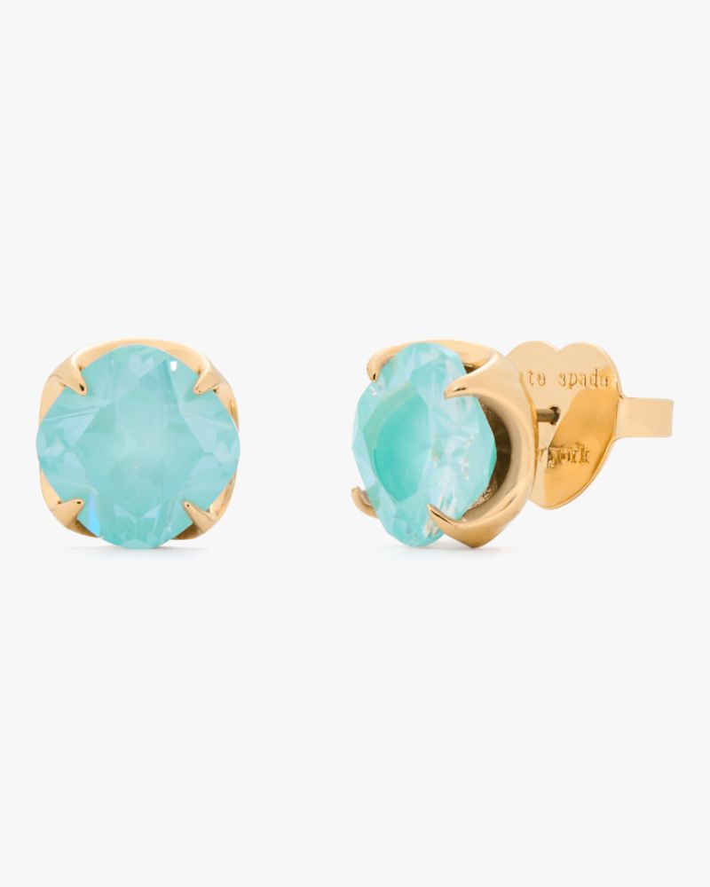 Kate Spade,Pop Of Joy 10mm Spade Flower Studs,Mint