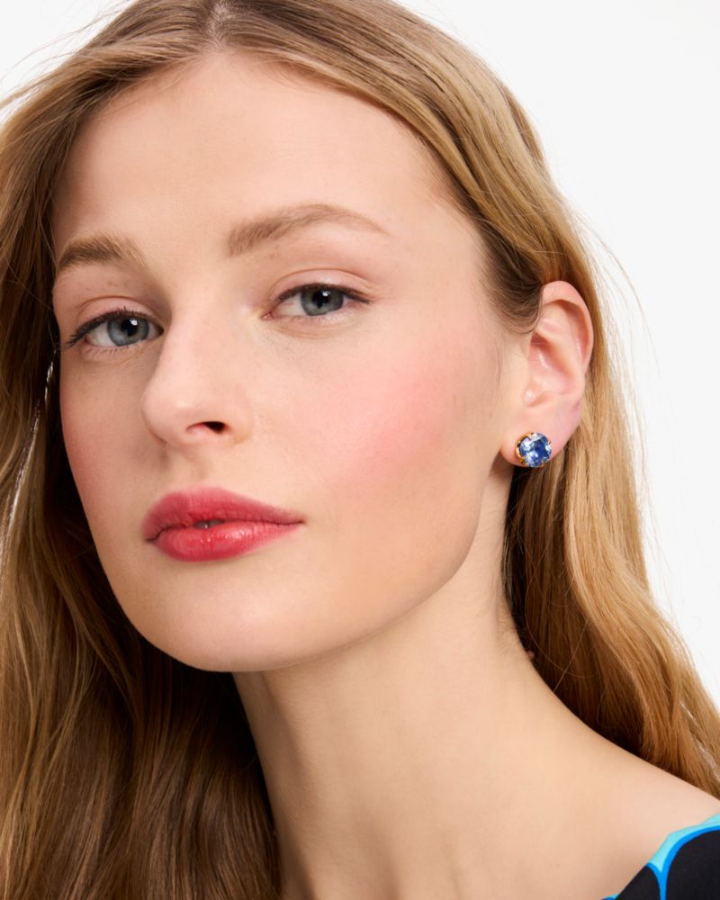 Kate Spade,Pop Of Joy 10mm Spade Flower Studs,Royal Blue