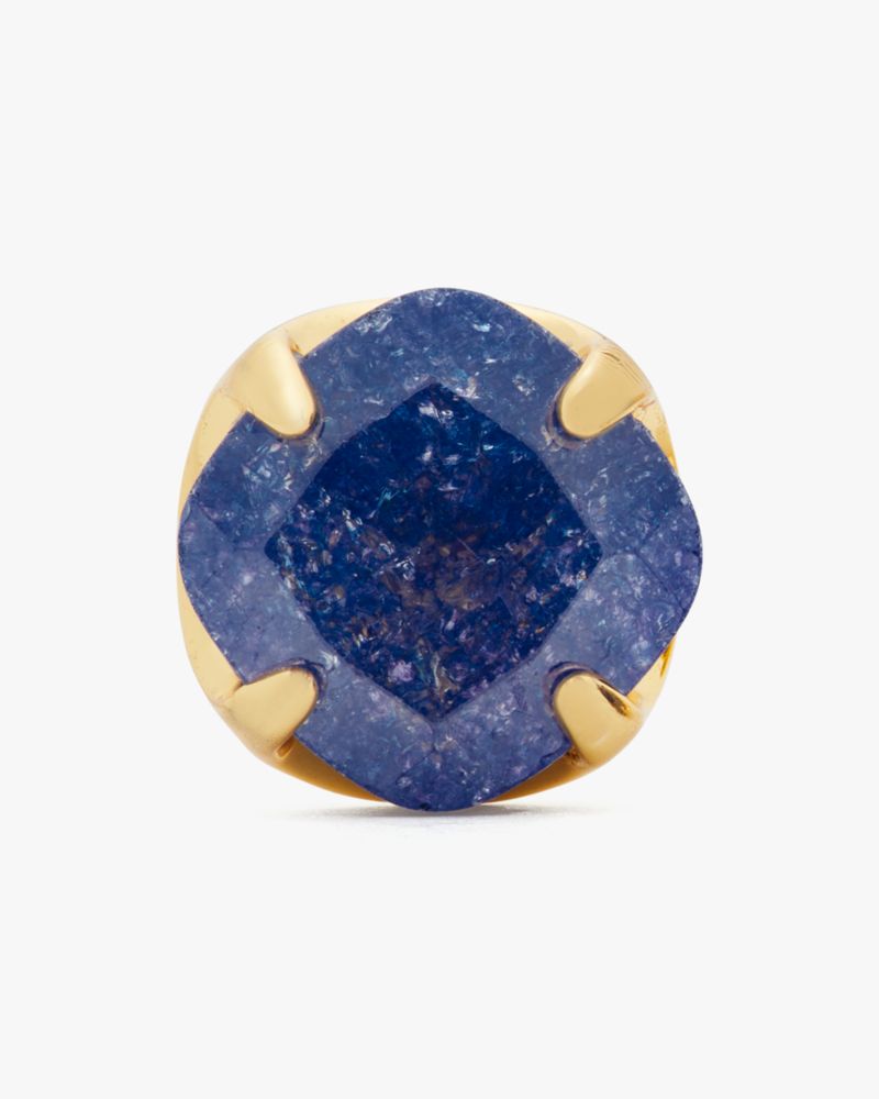 Kate Spade,Pop Of Joy 10mm Spade Flower Studs,Studs,Stones,Titanium,Casual,Sapphire