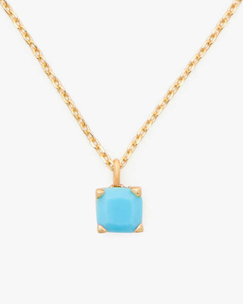 Kate Spade,Little Luxuries 6mm Square Pendant,Turquoise