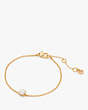 Kate Spade,Little Luxuries Solitaire Bracelet,Cream/Gold