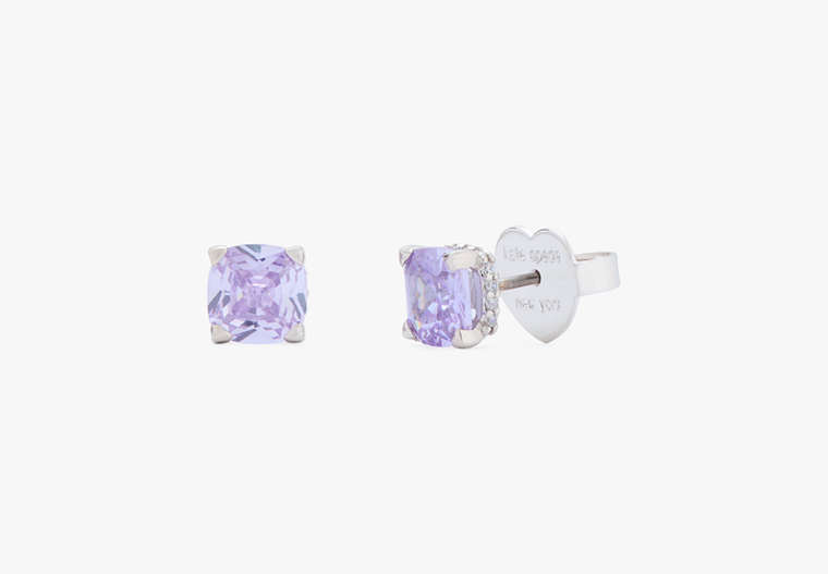 Kate Spade,Little Luxuries 6mm Square Studs,Lavendersilver