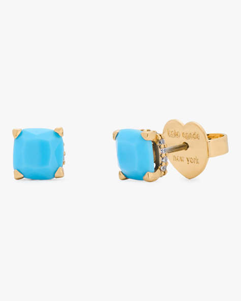 Kate Spade,Little Luxuries 6mm Square Studs,Turquoise