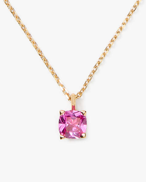 Kate Spade,Little Luxuries 6mm Square Pendant,Rose Pink