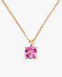 Kate Spade,Little Luxuries 6mm Square Pendant,Rose Pink