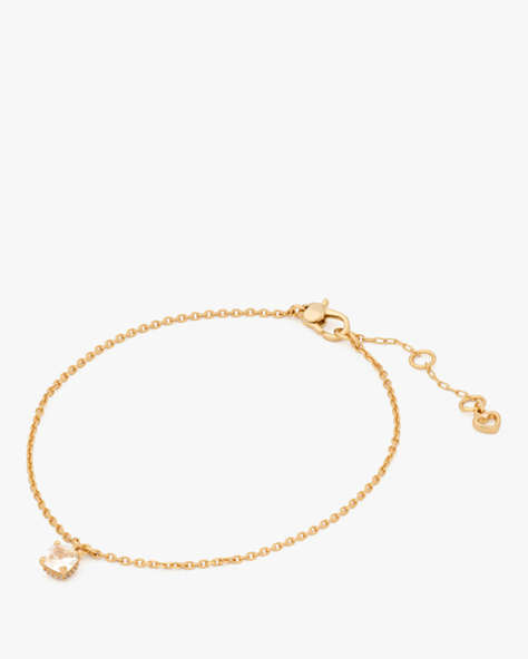 Kate Spade,Little Luxuries Anklet,Clear/Gold