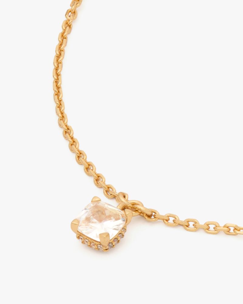 Kate Spade,Little Luxuries Anklet,Crystal,Gem Embellishment,Gold Metal,Work,Casual,Clear