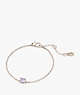 Kate Spade,Little Luxuries Solitaire Bracelet,Lavendersilver