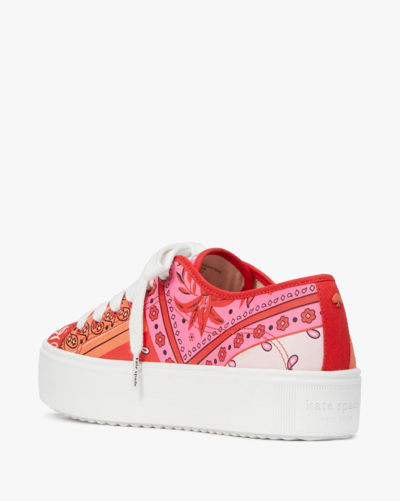 Kate Spade,サーブ バンダナ パッチワーク スニーカー,スニーカー,