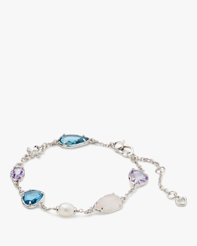 Kate Spade,Lilac Haze Station Bracelet,Multi/Silver