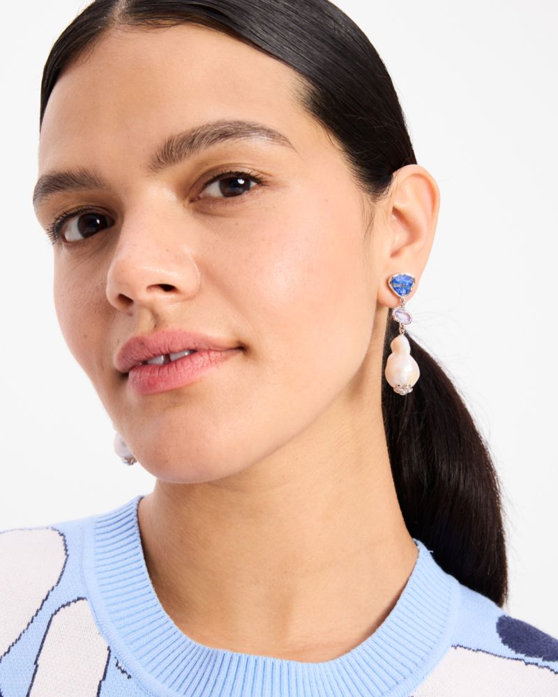 Kate Spade,Lilac Haze Linear Earrings,