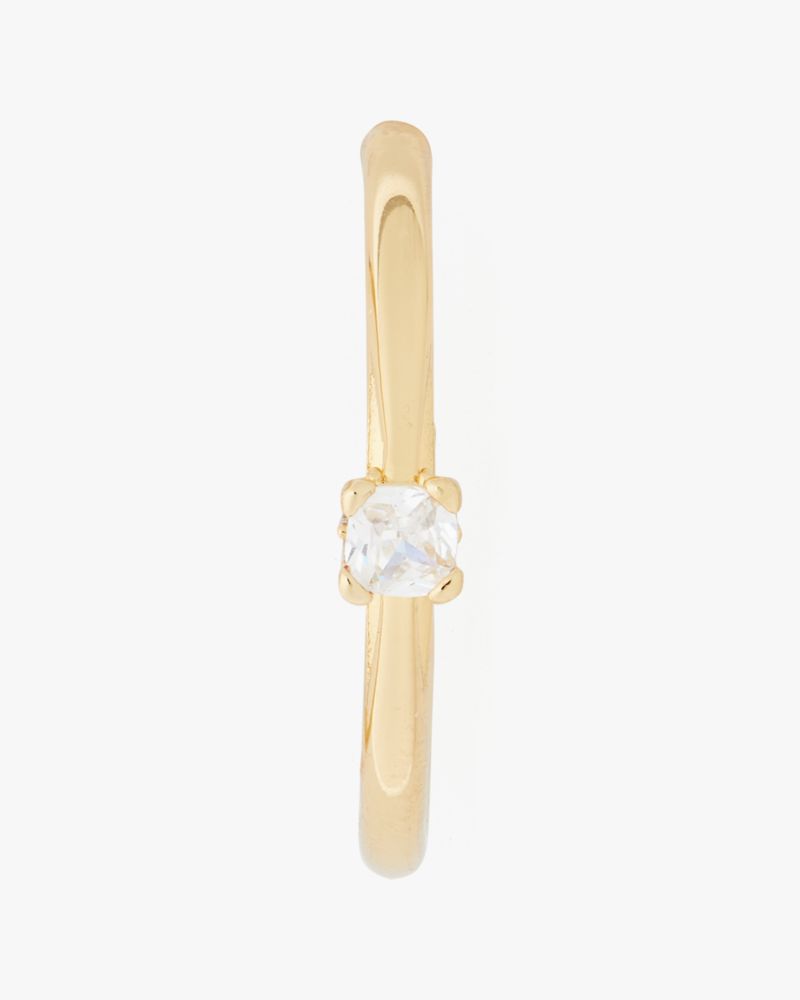 Kate Spade,Little Luxuries Hoops,Hoops,Crystal,Gem Embellishment,Titanium,Casual,