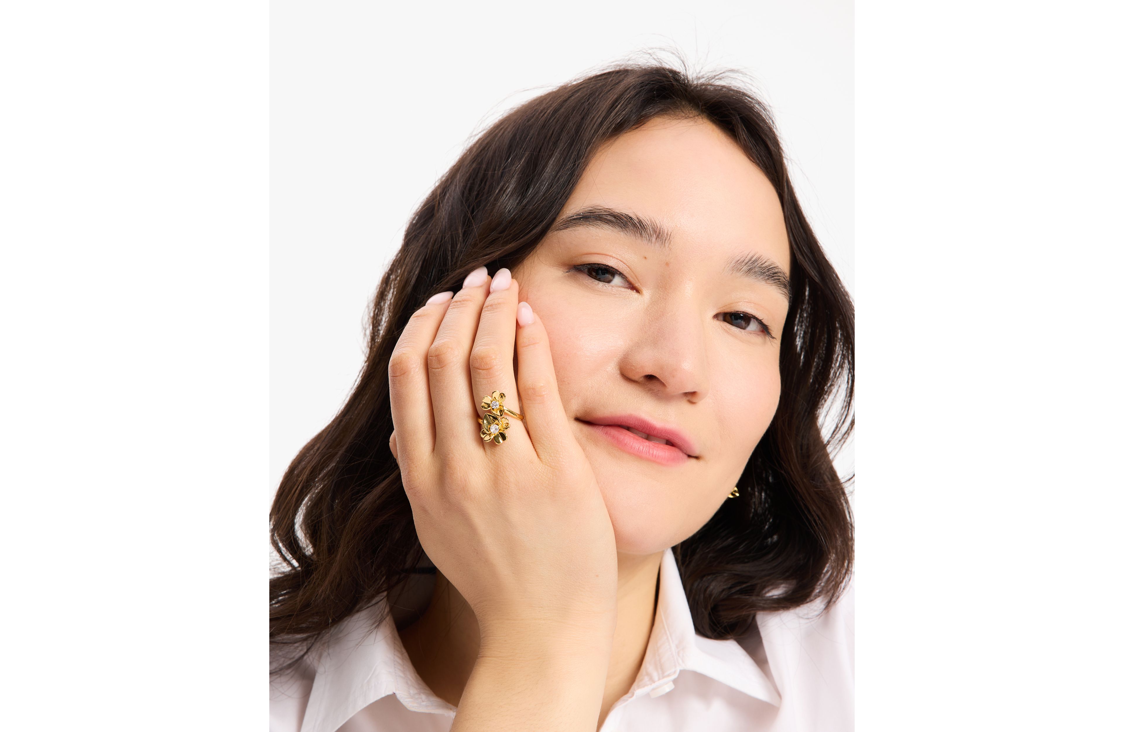 Precious Pansy Wrap Ring