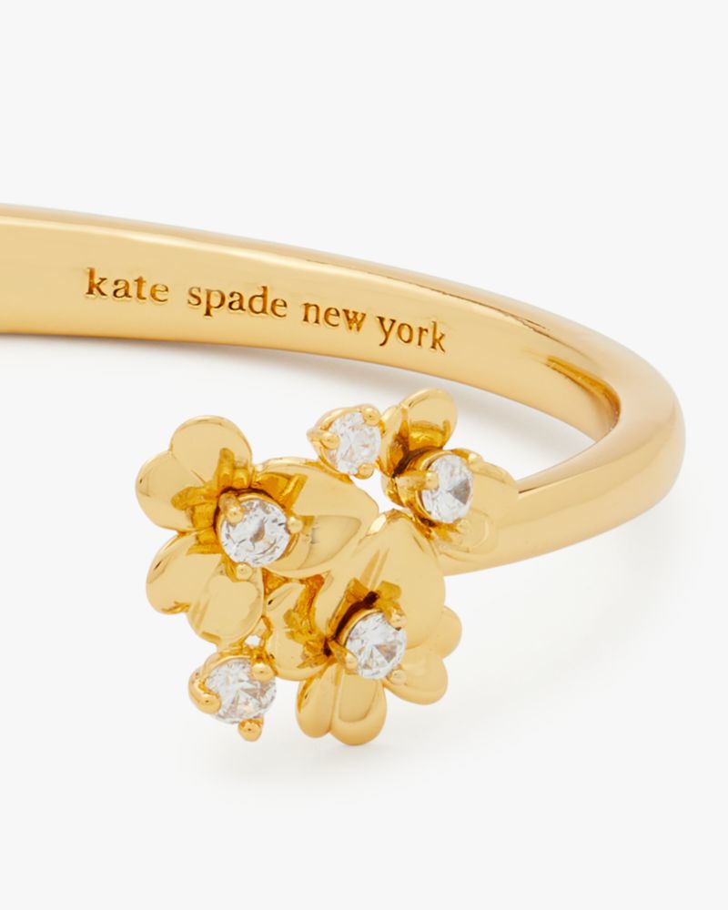 Kate Spade,Precious Pansy Cuff,Crystal,Gem Embellishment,Day Party,
