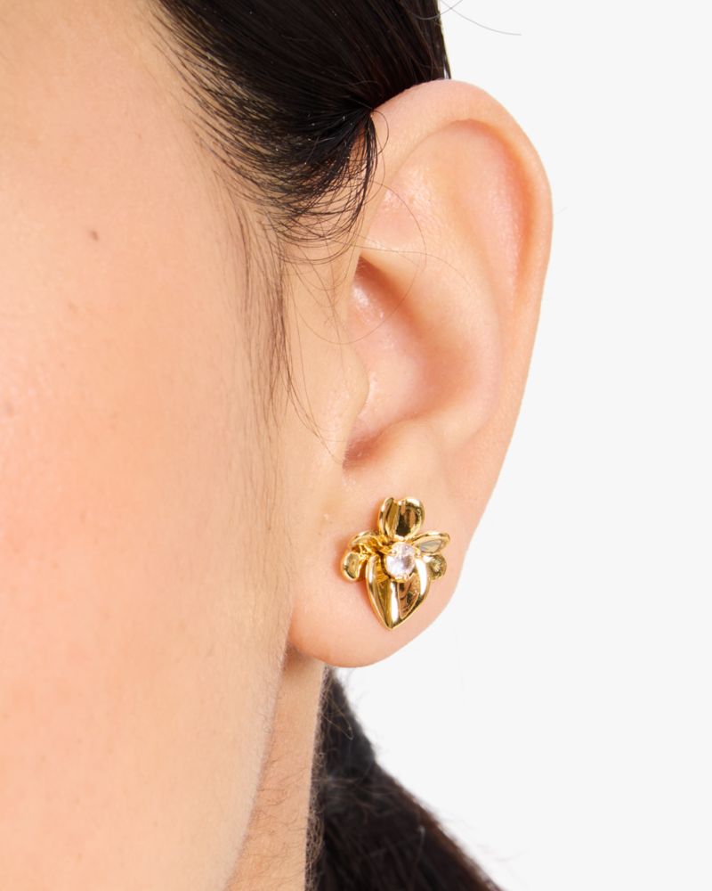 Kate Spade,Precious Pansy Studs,