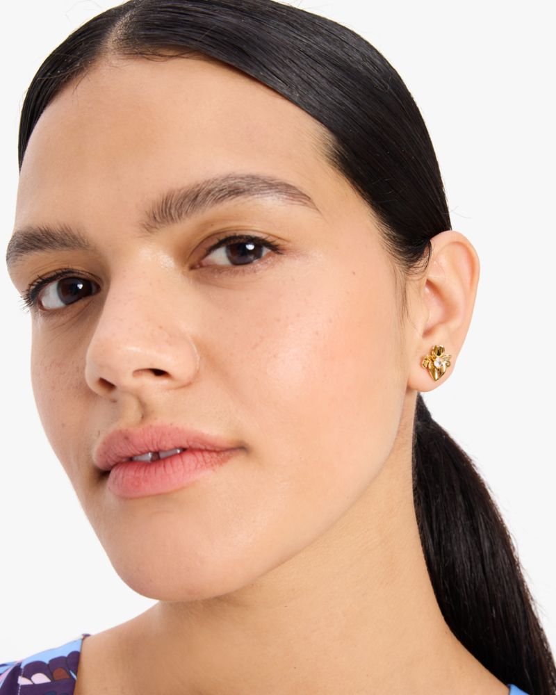 Kate Spade,Precious Pansy Studs,