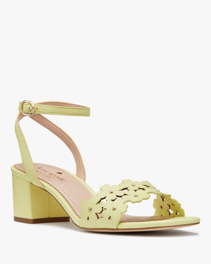 Kate Spade,Daisy Mid Sandal,Lining Leather,Nappa Leather,Sandals,Studded,Perforated,Day Party,Green