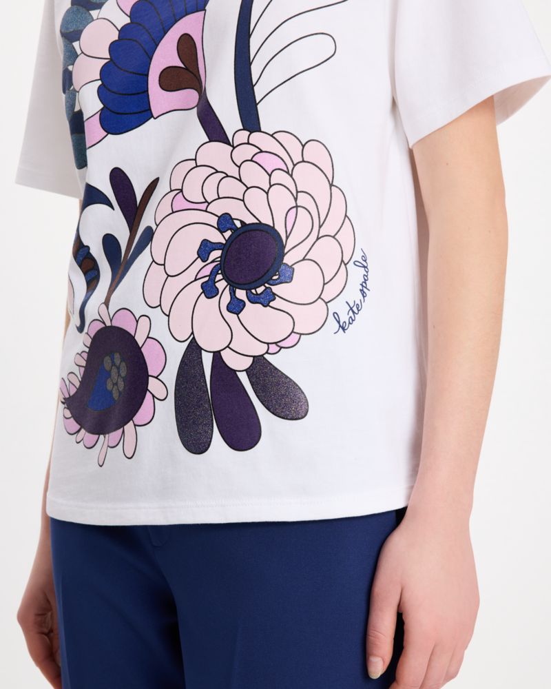 Kate Spade,Embellished Autumn Paisley Tee,