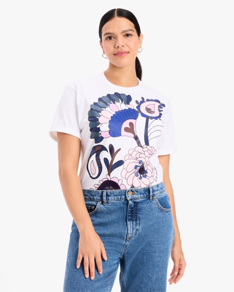 Kate Spade,エンベリッシュ オータム ペイズリー Tシャツ,トップス,