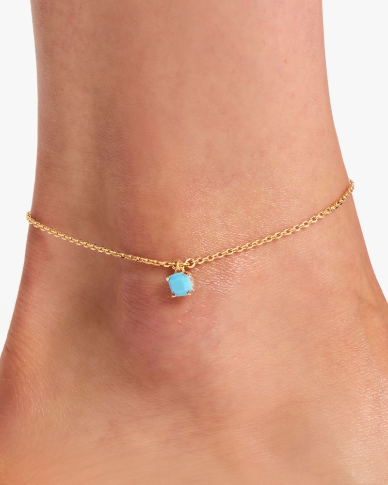Kate Spade,Little Luxuries Anklet,Turquoise