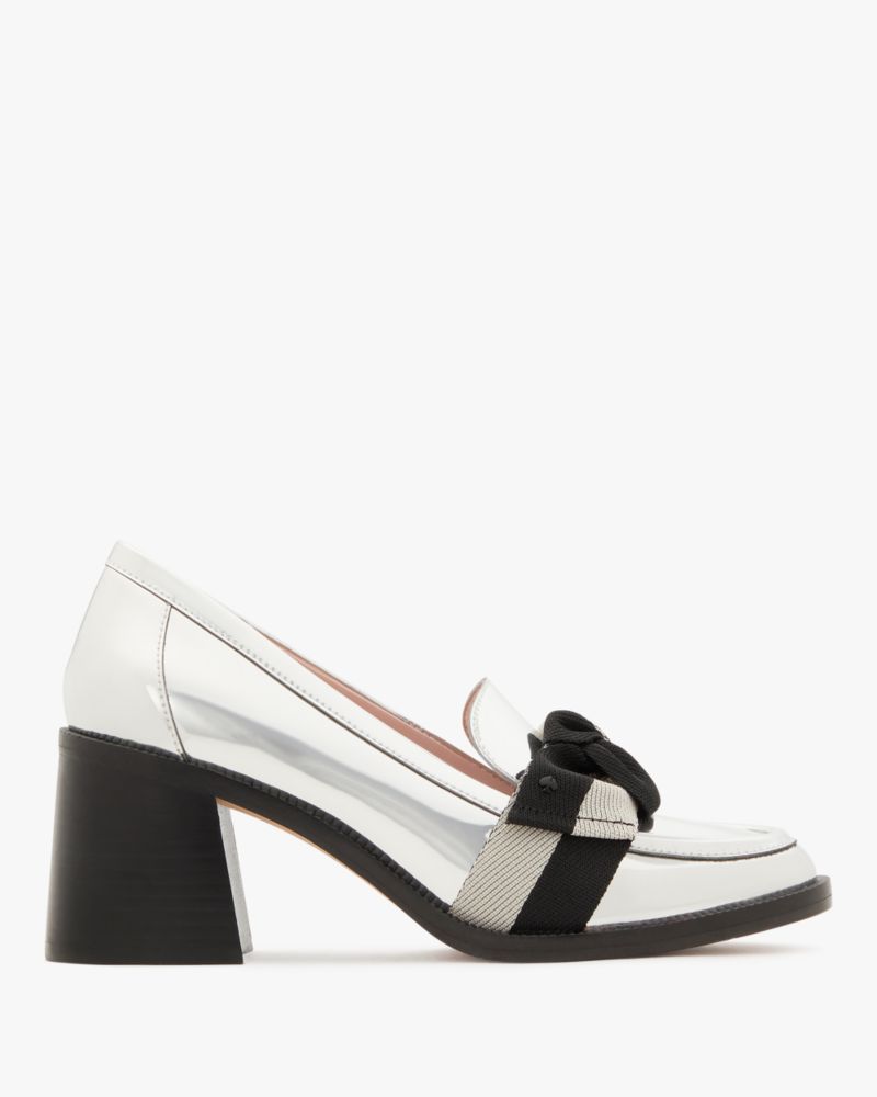 Kate Spade,Leandra Heeled Loafer,White