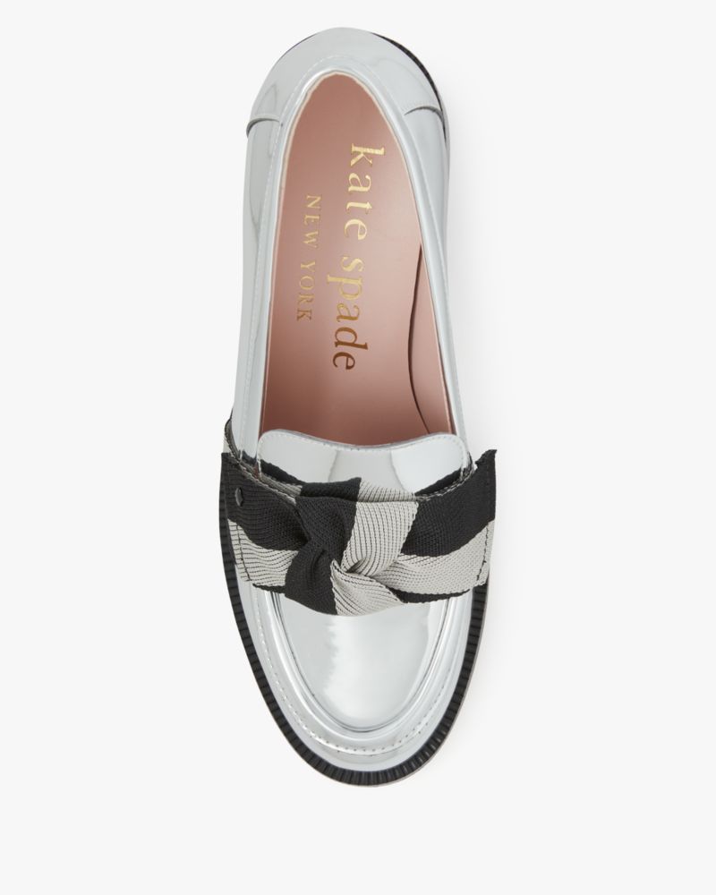 Kate Spade,Leandra Heeled Loafer,White