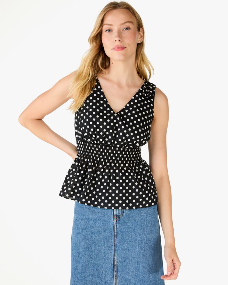 Dot Dot Dot Smocked Top